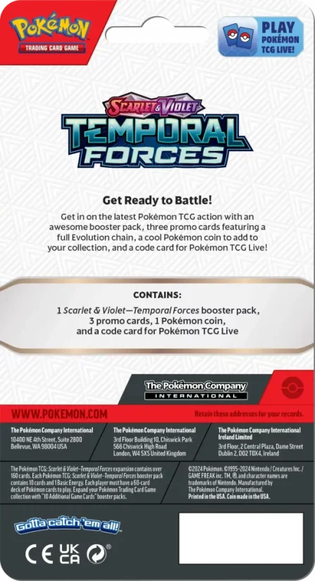 Pokémon TCG Temporal Forces - Premium Checklane Blister