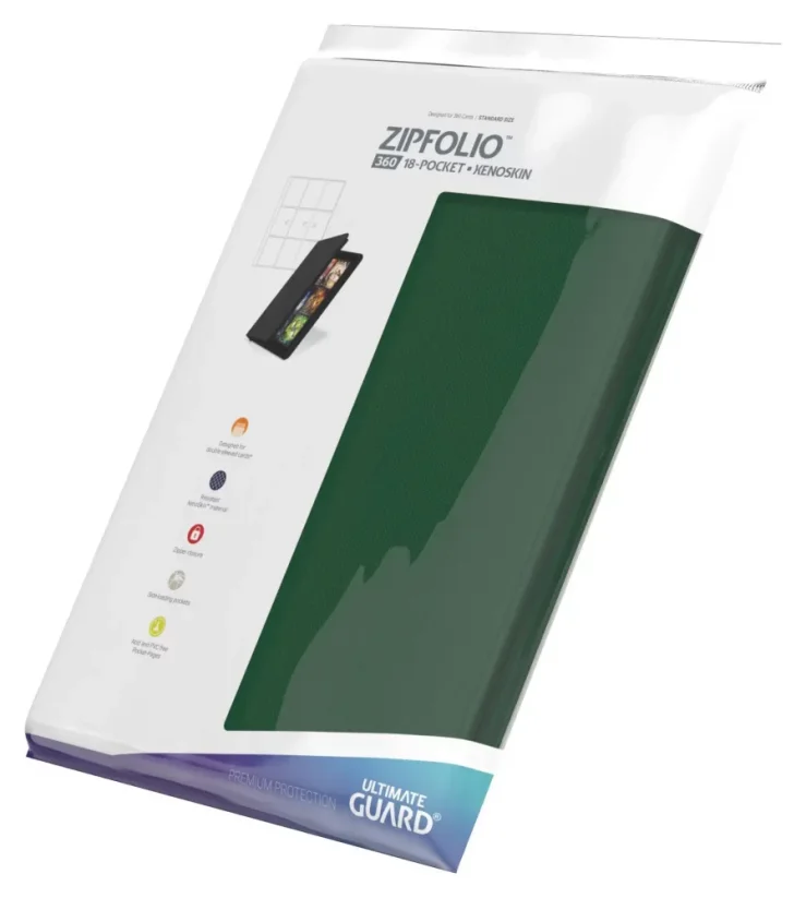 Album Ultimate Guard Zipfolio 360 - 18-Pocket XenoSkin Green
